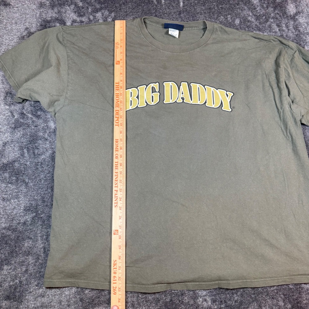 Vintage Y2K Big Daddy Gear T Shirt XXL Green Graphic Tank Tee Skater Streetwear - Picture 5 of 6